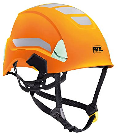 PETZL Unisex-Adult A020CA01 Strato HI-VIZ Helmet ORANGE, solid, one Size
