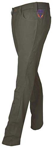 Hubertus Jagdhose Stretch Damen Oliv/schwarz Damenhose (38)