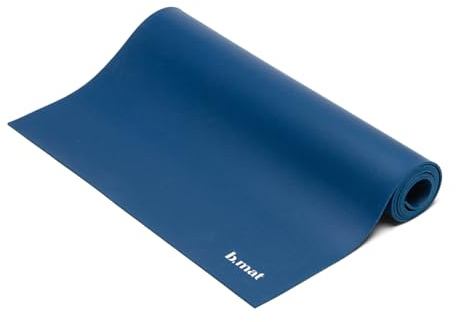 B Yoga Yogamatte B Mat Everyday, Alltags-, Sportmatte aus Naturkautschuk (Deep Blue, Maße: 180 cm x 66 cm x 0,4 cm; Gewicht: 1,8 kg)