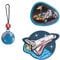 Step by Step Magic Mags „Sky Rocket Rico“, 3-teilig, 2 Magnet-Applikationen und 1 Anhänger, als Ergänzung für den Schulranzen oder Vorschulrucksack, für Jungen