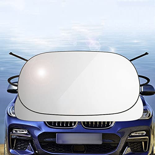 BANNESE Parasol Delantero Coche para La Mayoría De Los Automóviles, Visera De Ventana Frontal Resistente A Los Rayos UV para Mantener Su Vehículo Fresco, Fácil De Instalar Y Usar