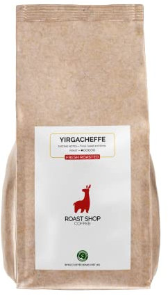 1kg Ethiopian Yirgacheffe Freshly Roasted and Seasonally Sourced Coffee Beans, Light Roast 100% Arabica, Small Batch Hand Roasted in the UK