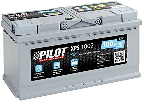 PILOT XPS1002 Batteria Auto 12V SMF - 100 Ah - 960 - Batteria di Tipo Tradizionale