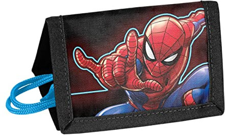 Theonoi Excellente idée cadeau pour chevaux/porte-monnaie/portefeuille/portefeuille/portefeuille, Spiderman, 9 x 13 cm, Bande dessinée