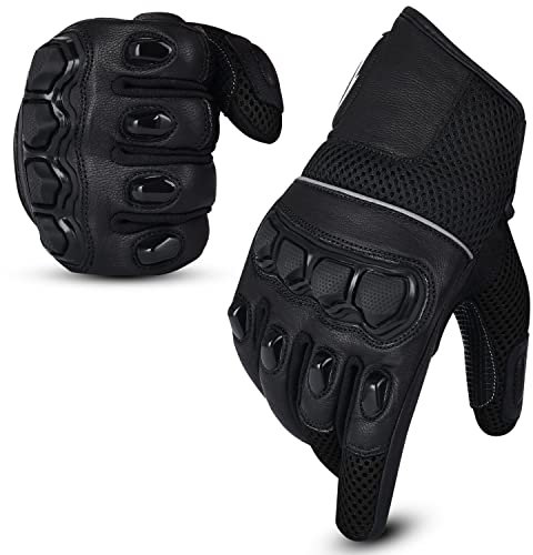 Hand Fellow Motorcycle Gloves for Men & Women, Full Finger Knuckle Protection Motorbike Gloves for BMX, ATV, MTB, Road Racing, Cycling, Climbing, Motocross