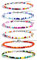 KINBOM 6pcs Handmade Beaded Anklets for Women, Adjustable Glass Beaded Ankle Bracelets Colored Bohemian Anklet Bracelets String for Beach Party Daily Wearing (Set 1)