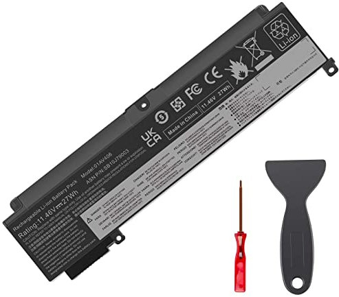 ARyee 01AV406 Akku kompatibel mit Lenovo ThinkPad T460S T470S Serie, Ersatz für 01AV406 01AV462 00HW038 00HW025 L16M3P73 SB10J79003 SB10K97605(11,46V 27Wh)