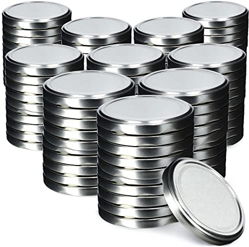 KADAX 100er Set Schraubdeckel TO82 ⌀ 82mm Silber – Twist-Off Ersatzdeckel für 235-900ml Einmach- & Marmeladengläser | Luftdicht & Spülmaschinenfest
