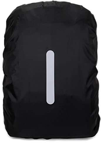 1 Pezzi Parapioggia per Zaino di Riflettente, Copertura per Pioggia di Zaino con Strisce Riflettenti, Zaino per Pioggia Impermeabile Outdoor Zaino Parapioggia per Escursionismo Campeggio Ciclismo