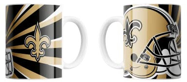 New Orleans Saints NFL Jumbo Tasse Becher Kaffeetasse ** Helmet ** mit 450 ml