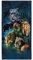 Zomer Strandtuch groß 90x180 cm Schnelltrocknendes Mikrofaser Bedrucktes mit Löwe, Tiger und Leopard Motiv