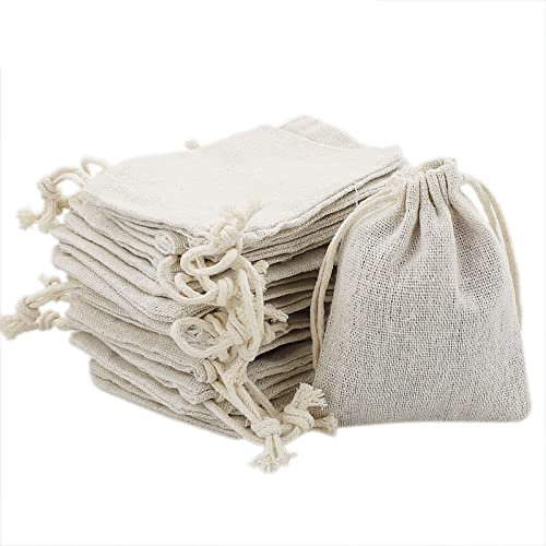 SZCXDKJ 20 kleine Jutebeutel mit Kordelzug, Schmuckbeutel, Geschenktüten, kleine Jutebeutel für Hochzeiten, Haushaltsbedarf, Basteln, Gastgeschenke (8 * 10 cm / 3,15 * 3,94 Zoll)