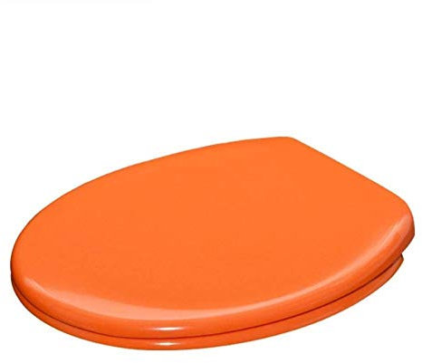 Wc-Deckel Wc-Sitz, Typ O Wc-Sitzabdeckung Soft Slow Close Quick Release Mit Dämpfendem Urea-Formaldehyd-Harz (Lila) (Orange)