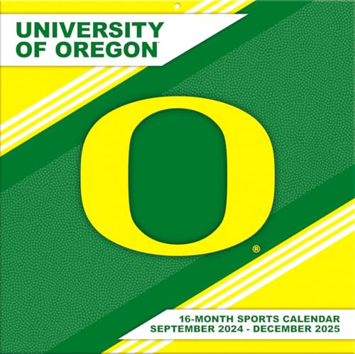 Turner Sports 25998011830 Wandkalender Oregon Ducks 2025, 30,5 x 30,5 cm