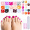 MELLIEX 360 Stück Falsche Fußnägel, 12 Farben Künstlich Fußnägel zum Aufkleben Acryl Full Cover Zehennägel Tips Kit, 12 Größen