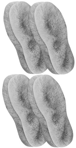 Mobestech 8paare Fluffy Einlegesohlen Für Schuhe Winter-wärmesohlen Geeignet Für Unisex-stiefel Slipper Und Sportschuhe Komfortabel Und Langlebig Hält Füße Warm Und Trocken Kaltem