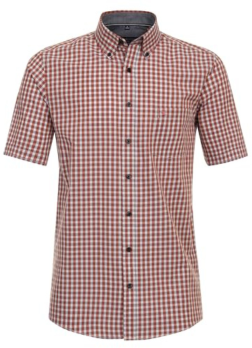 CASAMODA Freizeithemd Kurzarm kariert Comfort Fit
