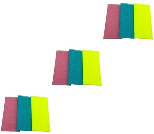 Amosfun 3er-Set Badetücher Duschtücher Peeling-luffa-pad Körperwäscher Rücken Für Sanftes Peeling 3 Stück X 3