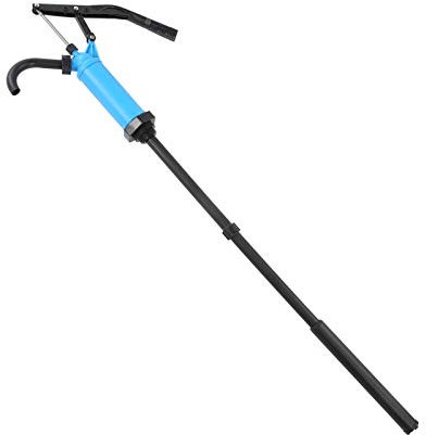LOCADENCE Lever Acting Drum Barrel Pump, 55 Gallon Hand Pump with Self Adjusting Telescopic Siphon and Handle for Pumping Water, Oil, Lubricants, Solutions