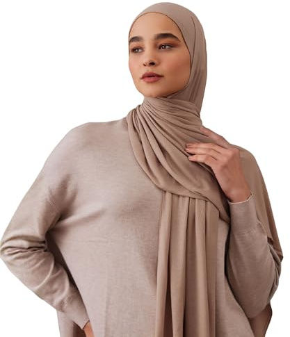femple Kleiner Gerippter Jersey Hijab | Für Muslimische Frauen Kopftuch Wickel Hijabs