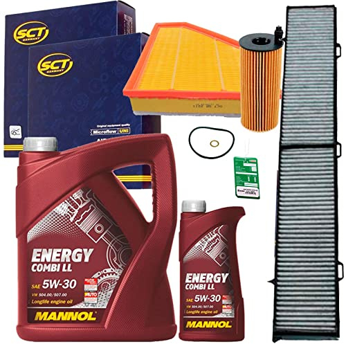 Filterset Inspektionspaket+Motoröl | E81 82 87 88 E90 91 92 X1 E84 passend für E81 82 87 88 E90 91 92 X1 E84