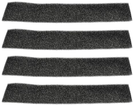 SG Store 4 Stück Schwarzer Filterschaumstoff 295x70x5mm Dunstabzugshauben Schwammstreifenfilter Ersatzfilter Grober Schaumstoffplattenfilter Kompatibel mit Nuair Opus