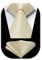 Enlision Krawatte Beige Herren Einfarbig Krawatten und Einstecktuch Set Formelle Männer Krawatten Taschentuch für Hochzeit Party