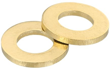 QUARKZMAN M10 Rondelle Plate, 30 Pcs Rondelles Plates à Anneau en Laiton 20mm OD 2mm Épais Joint d'Étanchéité en Métal pour Vis, Boulons, Écrous