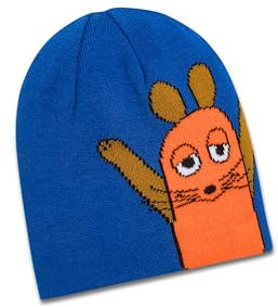 koaa Die Maus Silhouette Reversible Beanie - Sendung mit der Maus, Jungen mädchen wintermütze, kindermütze, warme strickmütze, mütze, Coole strickmützen Kinder, jungenmütze, Winter, Herbst