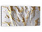 DEQORI Glasbild Echtglas | Motiv Goldene Fließkraft | horizontal einteilig 60x30 cm | schöne Dekoration | Wandbild für Wohnzimmer, Schlafzimmer, Flur & Küche | moderne Wanddeko