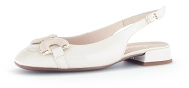 Gabor Damen Slingpumps, Frauen Absatzschuhe,Court Shoes,Slingback,knöchelriemchen,high Heels,Heels,Ausgehschuhe,Latte (Uni+Gold),35 EU / 2.5 UK