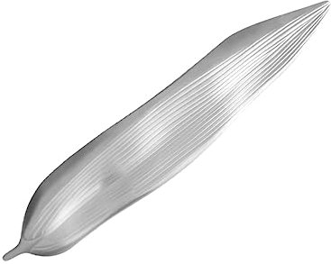 BIUDECO Edelstahl Stäbchen Blattform Essstäbchenhalter Essstäbchenstütze Essstäbchenablage Für Stäbchen Löffel Gabeln Tischdeko