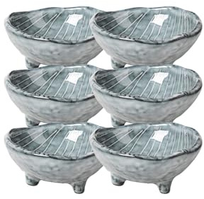 Broste Copenhagen Nordic SEA Schale S mit kleinen Füßen 8,5 cm Set6