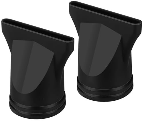 Homoyoyo Haartrockneraufsätze 2Er-Pack Haartrockner Schwarz Profi Kunststoffdüse Durchmesser 1 71-1 77 Zoll Profi-Föhn Diffusor Föhn Flach Föhn Friseur Styling Werkzeug Zubehör