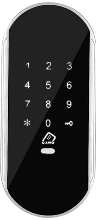 Touch Keypad Lock Keschlartloser Eintrag, Vielseitige Zugangsoptionen, Stilvolle Metallpanel Halten Sie die Sicherheitsinduktions -ID -Kartenschrank Codierter Schließfach mit Hintergrundbeleuchtung
