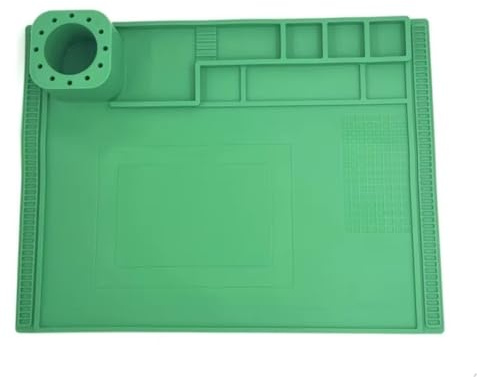 Bosiyrggrl Adsorption Soldering Mat Platform Heat- Magnetic for BGA Soldering Station Silicone Repair Pad 400x300mm