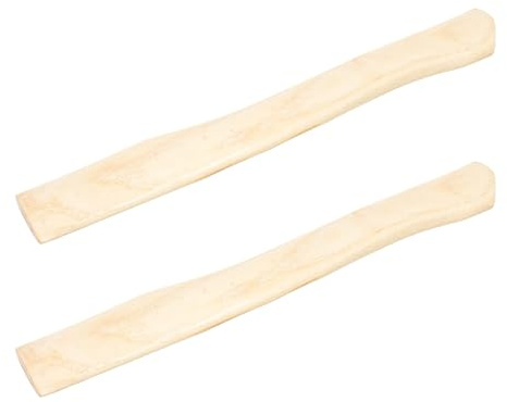 NESTINGHO Manico in Legno Hickory 2 Pezzi per Accetta Piccola 36 CM Manico di Ricambio per Utensili per Legno Fai da Te