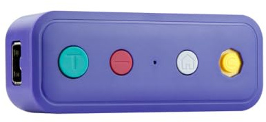 Hub collegamento controller portatile, accessorio per gioco retrò con, pulsanti selezione anteriore della fotocamera domestica, lavanda ABS Ponte controller retrò Convertitore gamepad Adattatore