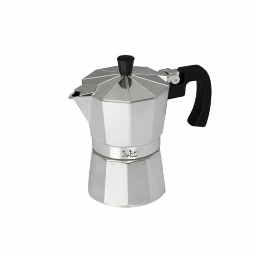 Jata CCA12 - Cafetera Italiana de Aluminio, Capacidad 12 Tazas, Apta para Todo Tipo de Cocinas Salvo inducción