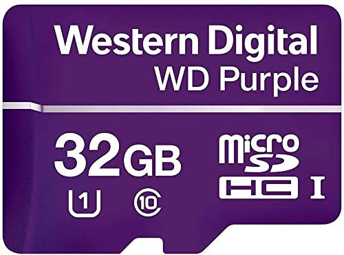 Western Digital WD Purple SC QD312 32GB microSDHC Extreme Endurance, 100MB/s Read, 60MB/s Write, UHS Speed Class 1 U1