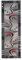 Carpeto Modern Läufer Teppich Grau 70 x 300 cm Geometrische Muster Kurzflor Monaco Kollektion