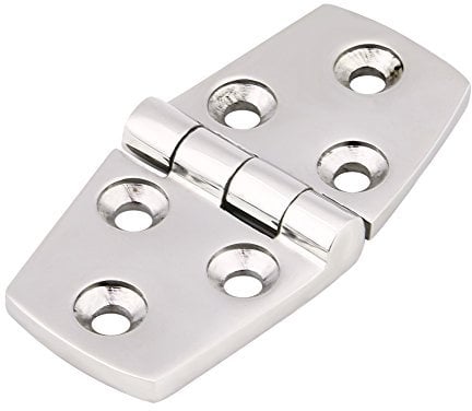 Keenso Marine Boat Door Hinge, Marine Grade Stainless Steel Door Hinge Boat Cabin Mirror Polished Door Hatch High Strenth Door Hinge Stamp Strap Hinge Replacement(7638) Other Transport