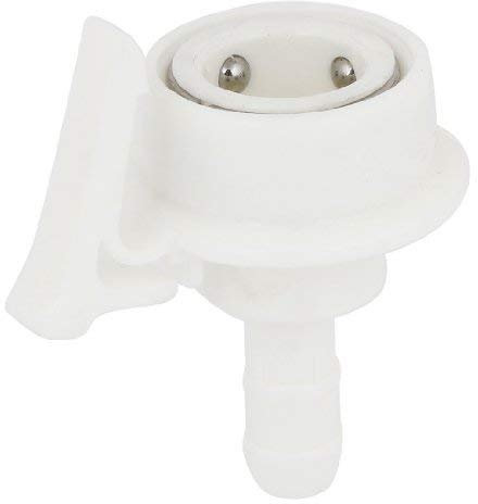 Wasseranschluss Kunststoff weiß für Waschmaschinenschlauch