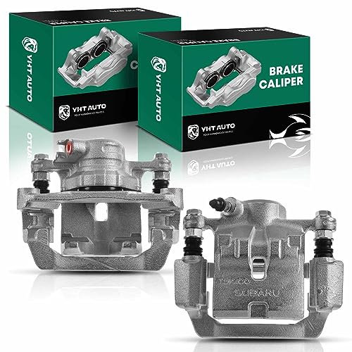 YHTAUTO Rear Disc Brake Calipers with Bracket Replacement for Subaru Forester 2009-2013, Impreza 2008-2014(Not Fit WRX STI Model), WRX 2012-2018, Rear Driver and Passenger Caliper Assembly Set of 2