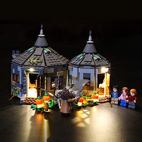 GEAMENT Licht-Set für Harry Potter Hagrids Hütte Seidenschnabels Rettung (Hagrid's Hut Buckbeak's Rescue) - Kompatibel mit Lego 75947 Spielzeughütte Bauset (Modell-Set Nicht enthalten)
