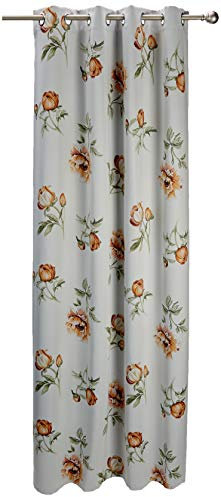 Albani Schal mit 8 Ösen/ Greta1/ 245x135 cm, Weiß, Orange