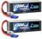 Zeee 4S LiPo Akku 14,8V 100C 6000mAh mit EC5 Steck für RC Auto, RC Flugzeug, RC Hubschrauber, RC Hobby (2 Packungen)