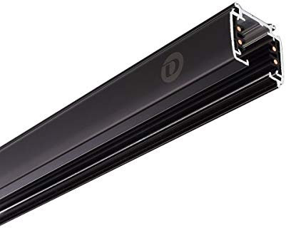 3-Phasen-Stromschiene D LINE, Aufbau, 220-240V AC/50-60Hz, 200cm, Schwarz