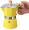 AFANGMQ Convenience 3 Cups 150ml Mocha Latte Coffee Maker Italian Moka Espresso Aluminum Mug Octagonal Percolator Pot Stovetop Coffee Maker (Color : Yellow 150ml)