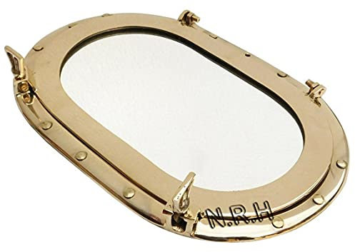 14 Brass Porthole Window Mirror Maritime and Nautical Ship Boat Wall Home & Office Mirror Decor